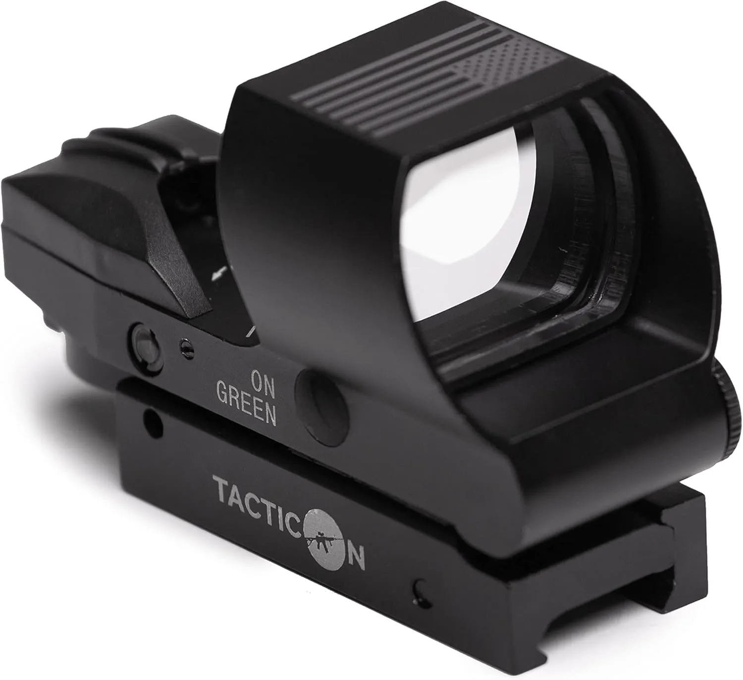 Tacticon Predator V2 Reflex Sight for Rifle – Rifle Optic with Red Dot and Green Dot, 4 Reticle Options, 45° Offset Mount – Disabled Combat Veteran Owned