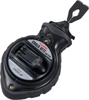 TAJIMA Chalk Line - Chalk-Rite Jam Free Chalk Box with Extra Bold 1mm Snap Line & Five Gear Quick Retrieval - CR301JF