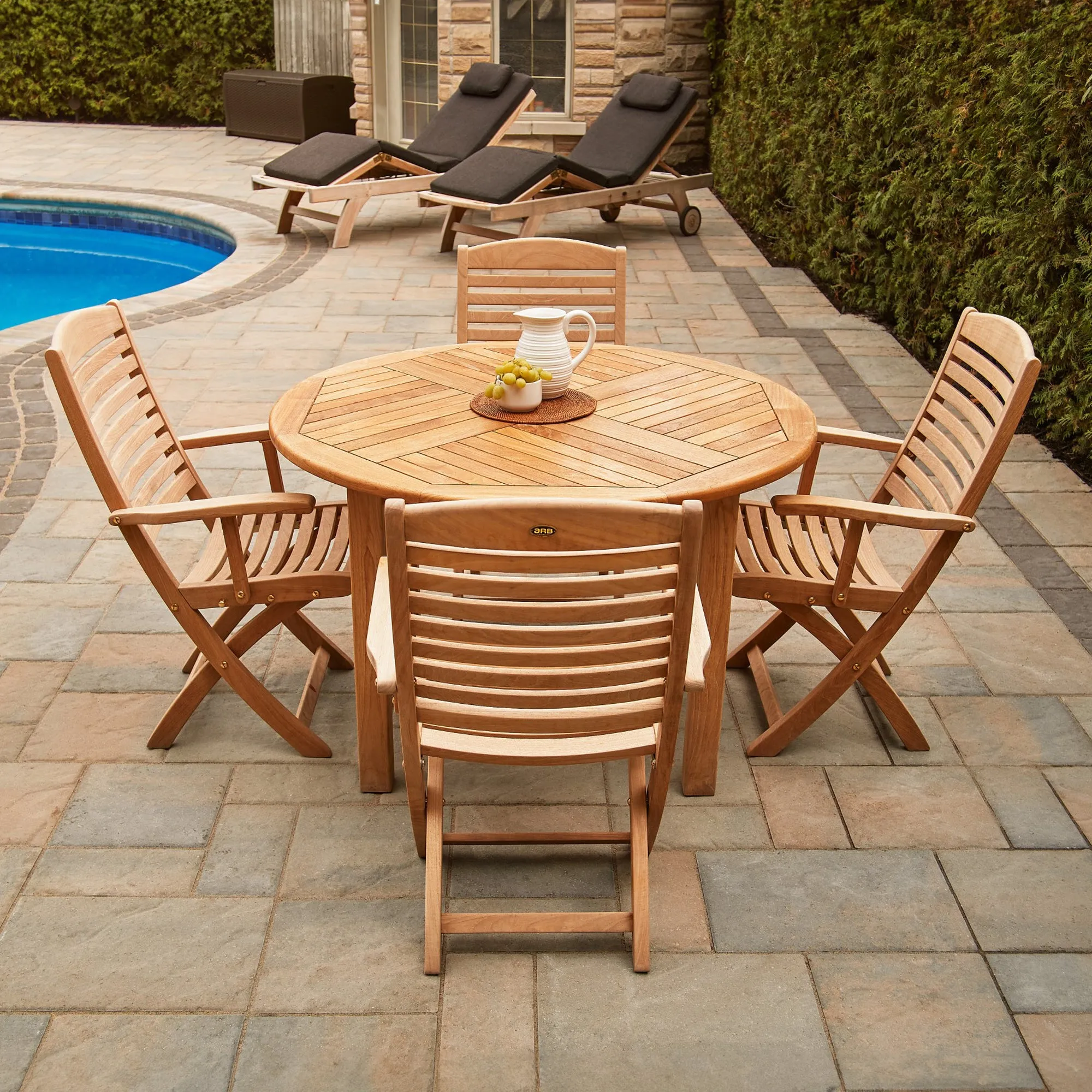 Teak Folding Armchair Manhattan