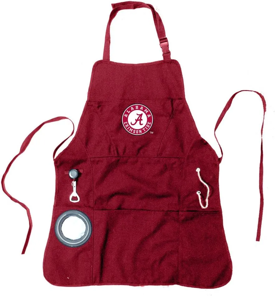 Team Sports America University of Michigan Grilling Apron | Bottle Opener and Insulated Beverage Holder | Adjustable Straps