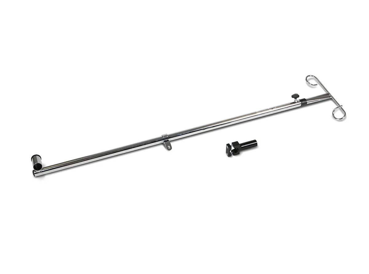 Telescoping Wheelchair IV Pole Attachment