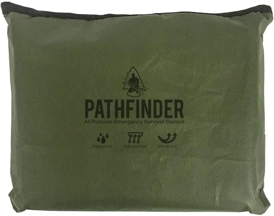 The Pathfinder School All Purpose Emergency Survival Blanket (OD Green)
