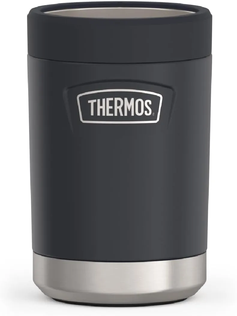 THERMOS ICON SERIES, Beverage Can Insulator - 12 Ounce, Granite - Vacuum Insulated Stainless Steel