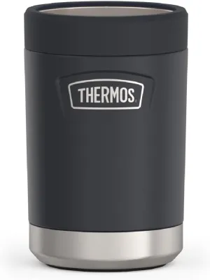 THERMOS ICON SERIES, Beverage Can Insulator - 12 Ounce, Granite - Vacuum Insulated Stainless Steel