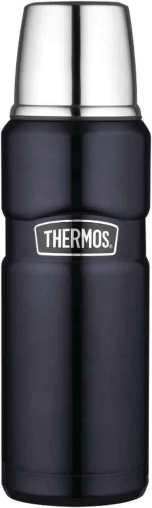 THERMOS Stainless King Vacuum-Insulated Compact Bottle, 16 Ounce, Midnight Blue