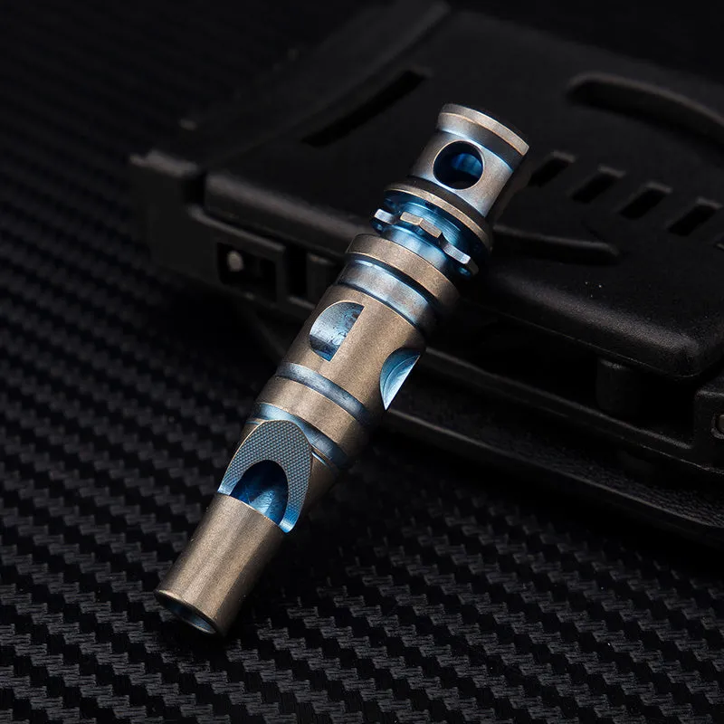 Titanium Alloy High Pitched Survival Whistle Decibel Explosion Anti Wolf