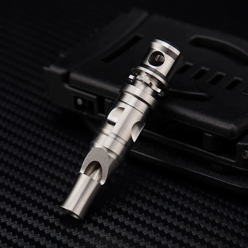 Titanium Alloy High Pitched Survival Whistle Decibel Explosion Anti Wolf
