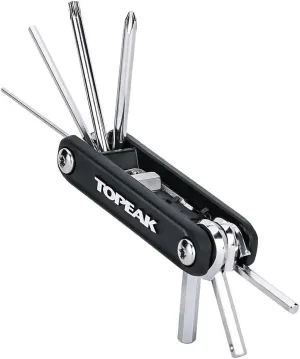 Topeak X-Tool , 11 Function Folding Bike Tool, Without Bag, Black