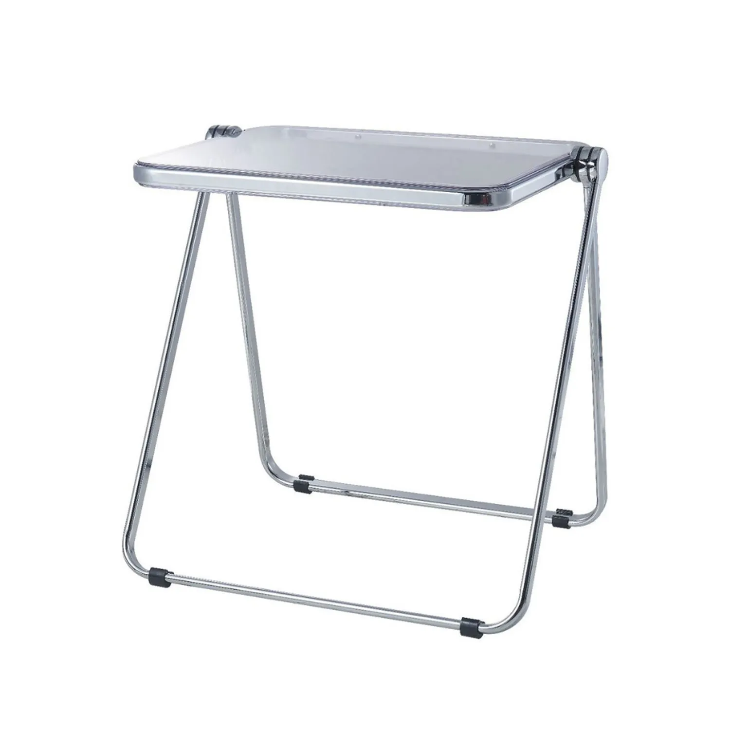 Transparent Table and Chair Set - Modern Acrylic Folding Furniture for Bedroom and Balcony