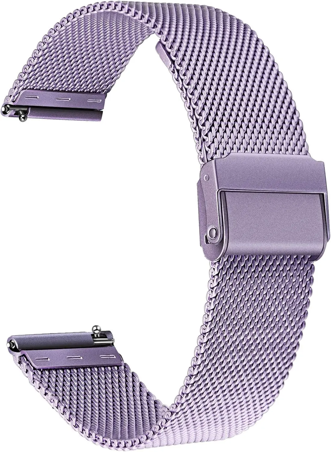 TRUMiRR Watch Band for Venu Sq/Vivoactive 5 Orchid Purple, Mesh Woven Stainless Steel Watchband Quick Release Strap Wristband for Garmin Venu Sq 2 / Venu Sq Music/Venu Smartwatch
