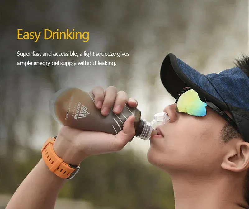 Ultra-Light Collapsible Soft Flask: Fuel Your Run with Easy Hydration (170ml)