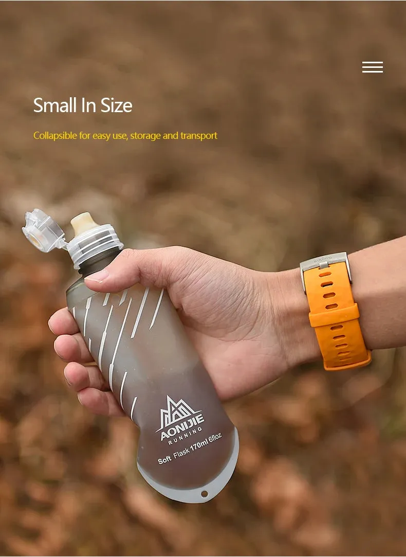 Ultra-Light Collapsible Soft Flask: Fuel Your Run with Easy Hydration (170ml)