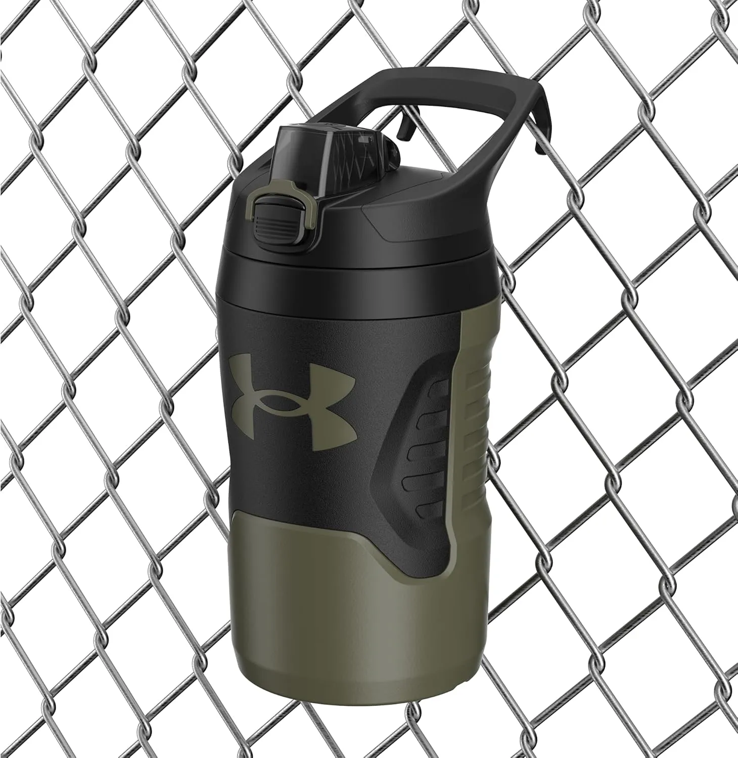 Under Armour 32 oz Insulated Water Bottles - Sports Water Jug with Handle, Fence Hook, Leak Resistant for Baseball, Football & More, 32 oz Water Bottles, Sports Water Bottle Insulated