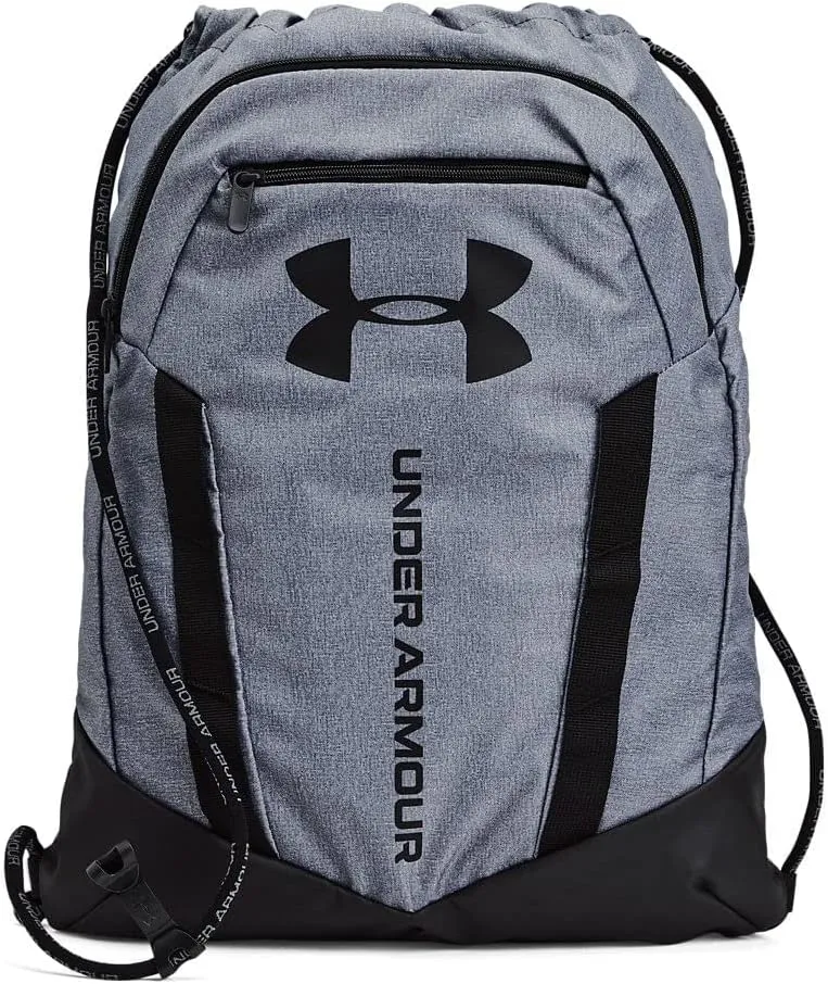 Under Armour Unisex-Adult Undeniable Sackpack , Pitch Gray Medium Heather (012)/Black , One Size Fits Most