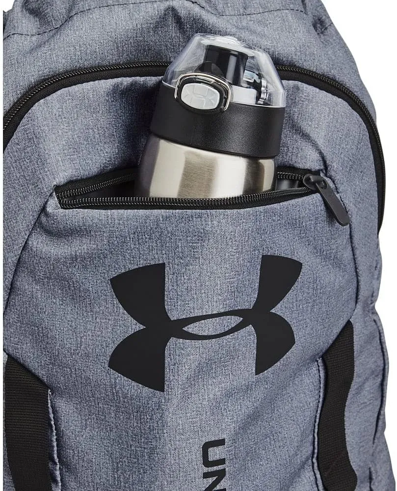 Under Armour Unisex-Adult Undeniable Sackpack , Pitch Gray Medium Heather (012)/Black , One Size Fits Most