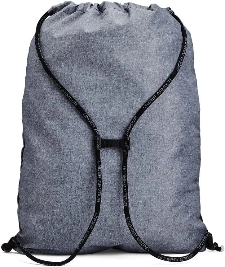 Under Armour Unisex-Adult Undeniable Sackpack , Pitch Gray Medium Heather (012)/Black , One Size Fits Most