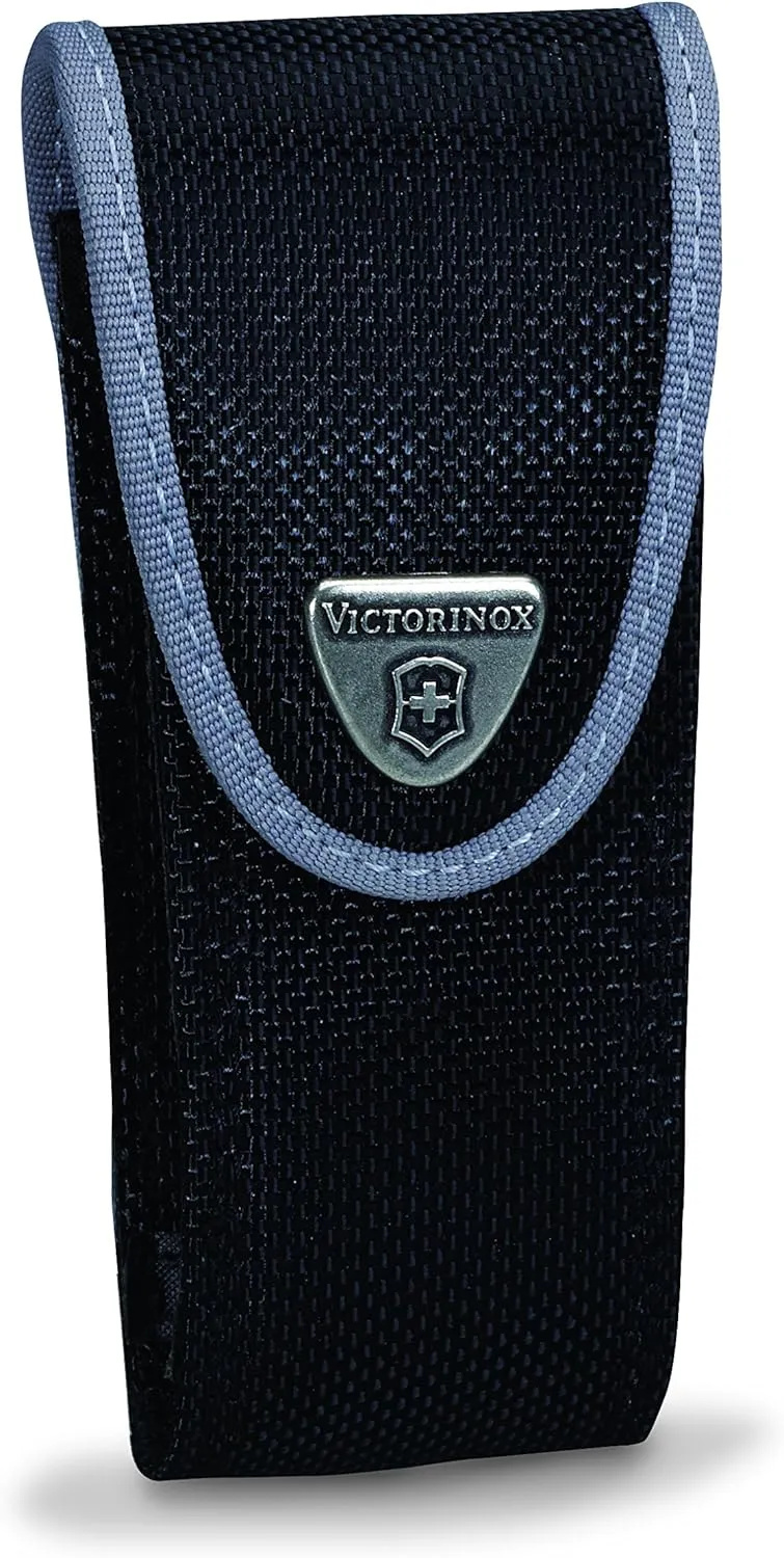 Victorinox Rescue Tool with Nylon Pouch Swiss Army Knife, 13 Functions, Swiss Made Pocket Knife with Seatbelt Cutter and Glass Saw - Black