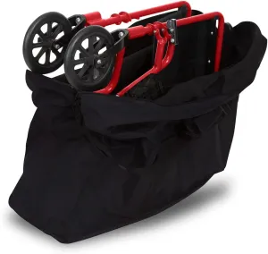 Vive XL Carry & Travel Bag for Rollator Walkers & Transport Chairs - Cover Carrier Accessory for Car Travel, Storage, Seniors - Accessories - Waterproof with Padded Straps