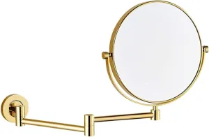 Wall Mounted Makeup Mirror, Double Sided 3X Magnification with 360° Swivel, Adjustable Folding Vanity Mirror for Bathroom, Grooming & Shaving