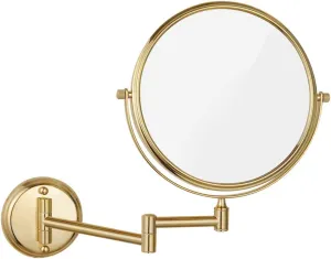 Wall Mounted Makeup Mirrors Magnifying Extend Sturdy Adjustable Cosmetic Mirror Bathroom Shaving Vanity Mirror(3X,8inch)