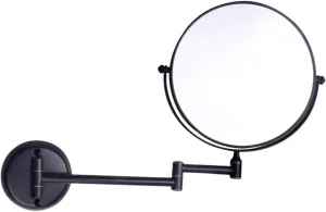 Wall Mounted Makeup Mirrors Magnifying Extend Sturdy Double Sided Adjustable Cosmetic Mirror Bathroom Shaving Vanity Mirror(5X,8inch)