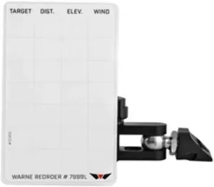 WARNE 7854M Precision Mount, Data Card Holder, Aluminum, Attaches to Skyline Mount, Matte Black