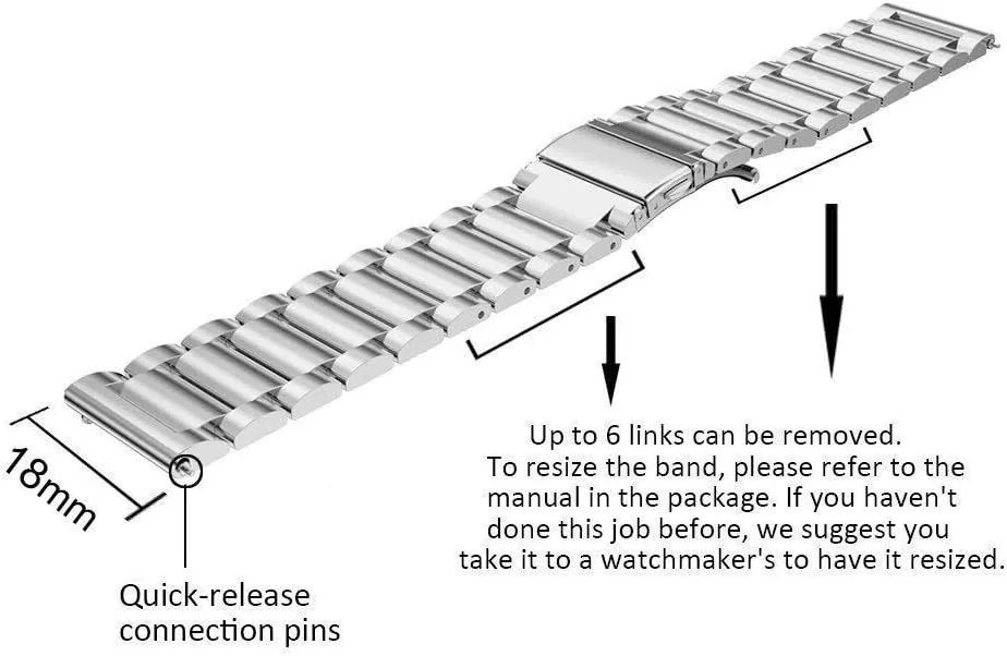 Watch Strap 18mm 20mm 22mm Stainless Steel Watch Band Strap for smar