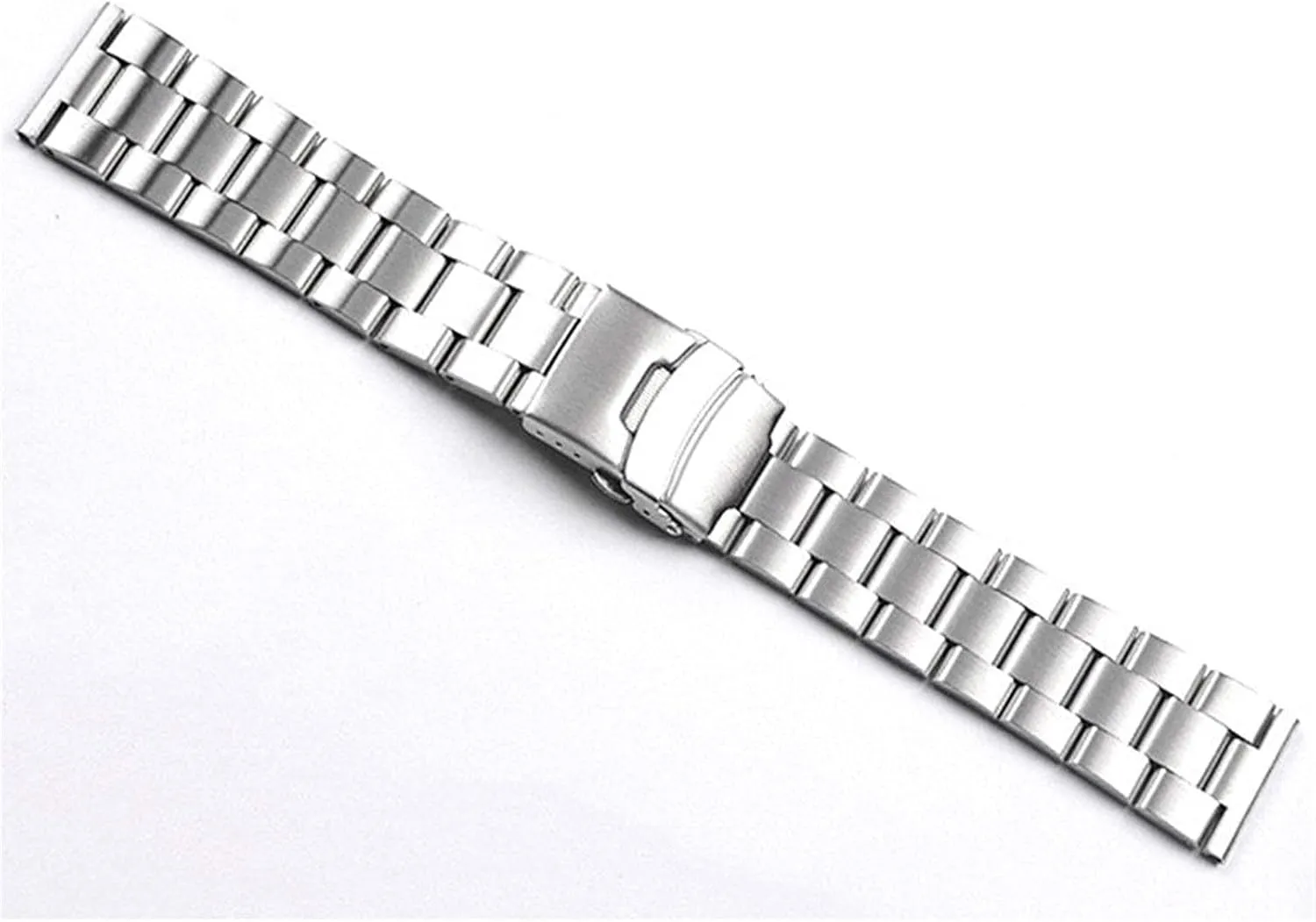 watch strap, 20mm 22mm solid stainless steel strap metal folding men's replacement wristband accessories bracelet