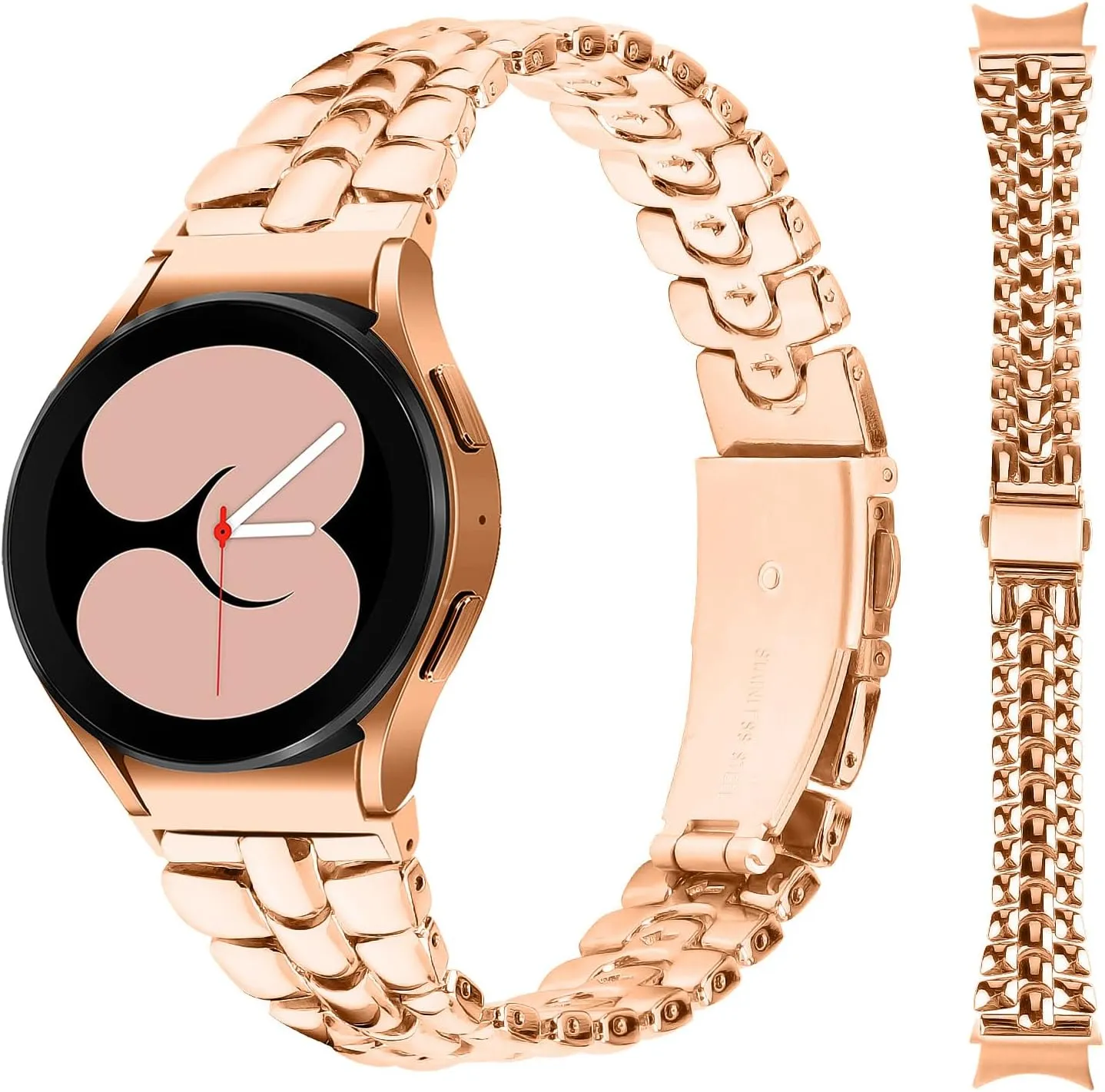 Watchband Compatible With Galaxy Watch 6 40mm 44mm, Breathable Stainless Steel Smart Wristband Bracelet For Women Men For Galaxy Watch 6 Classic 43mm 47mm