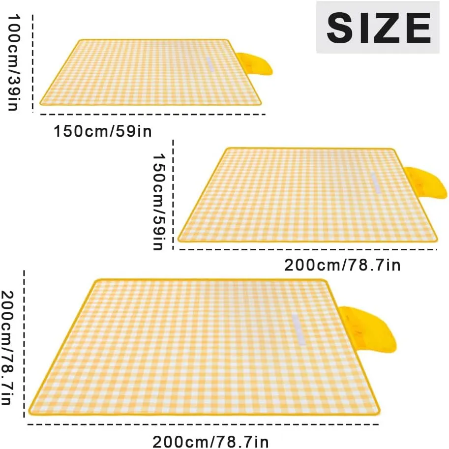 Waterproof Foldable Outdoor Picnic Mat,2023 New Extra Large Beach Blanket Foldable Lightweight Waterproof Sand Mat,Portable Travel Blanket Play Mat for Beach Camping Hiking Park (#A4, 60 * 80 in)