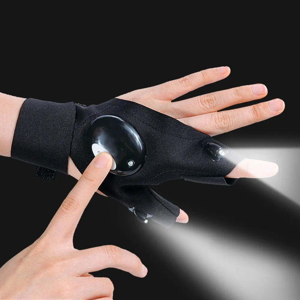Waterproof Gloves with Led Light