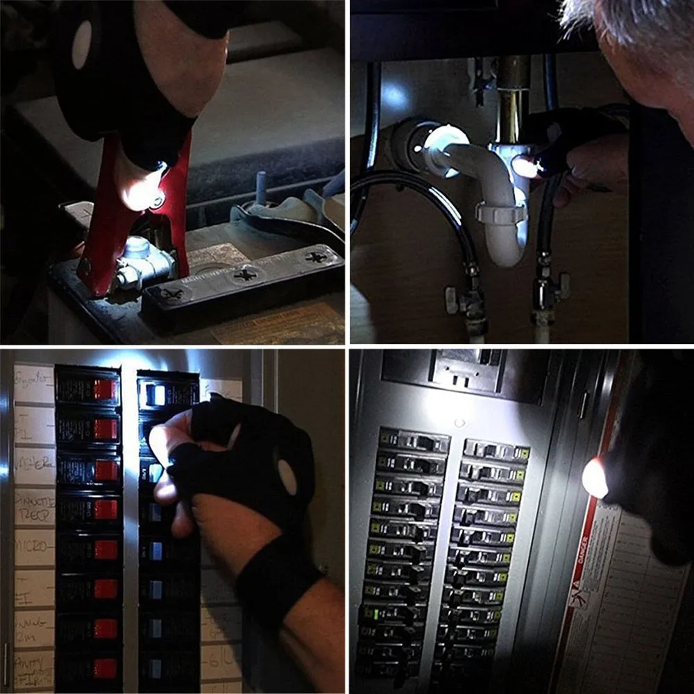 Waterproof Gloves with Led Light