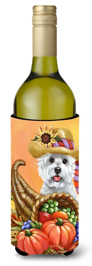 Westie Autumn Wine Bottle Hugger PPP3200LITERK