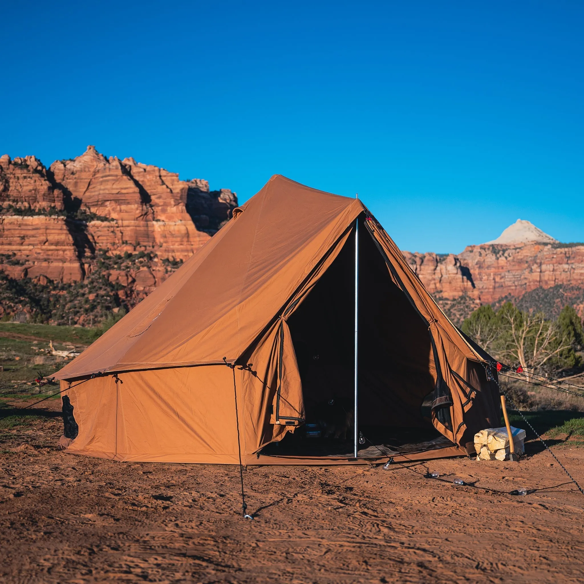 White Duck 16' Regatta Canvas Bell Family Camping Tent