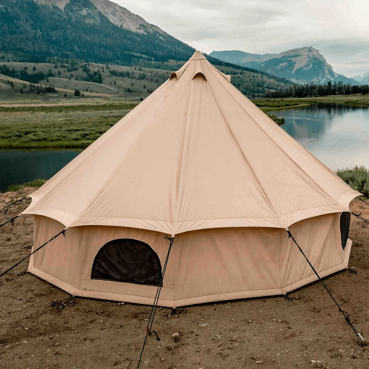 White Duck 20' Regatta Canvas Bell Family Camping Tent