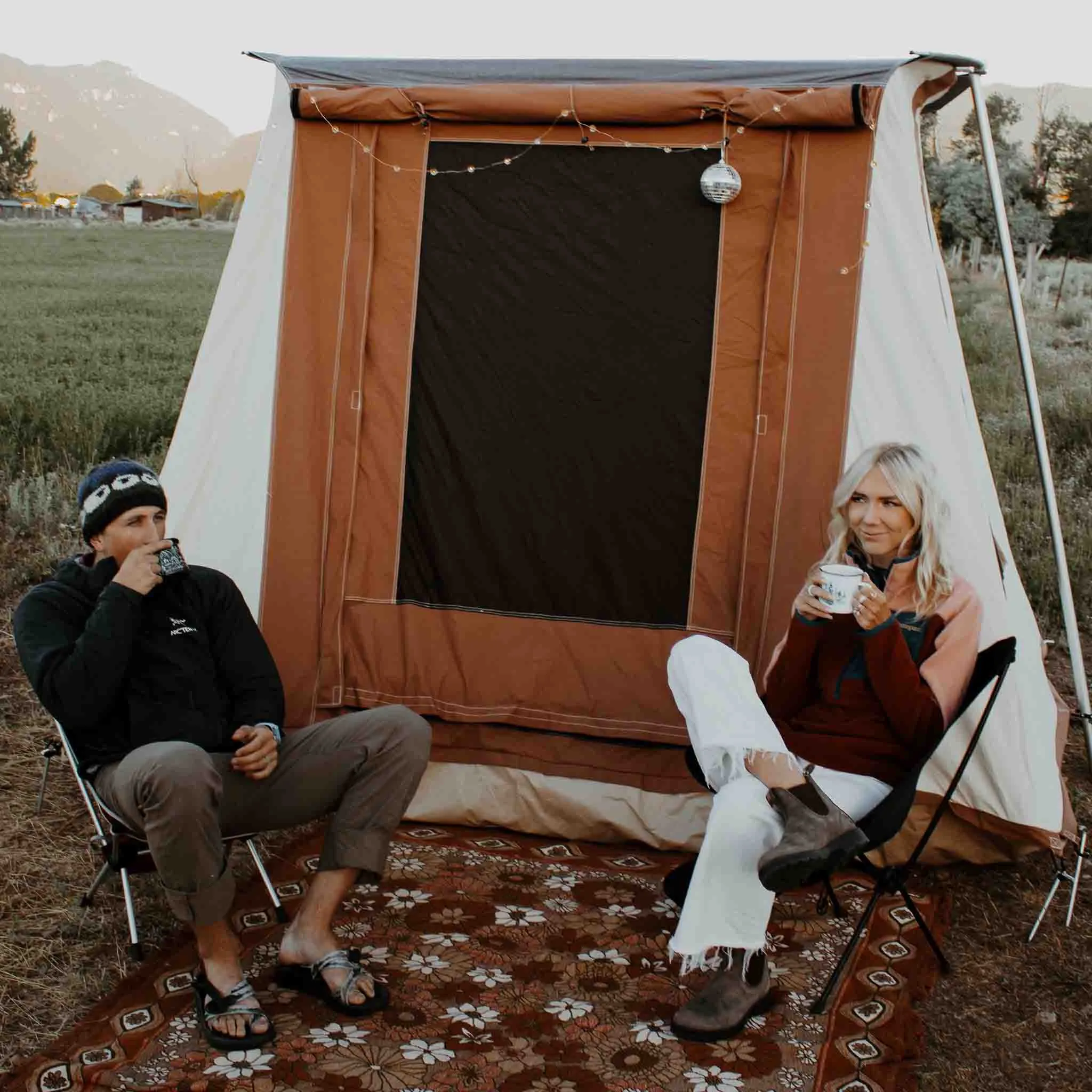 White Duck 7'x9' Prota Canvas Cabin Tent, Deluxe, Water Repellent