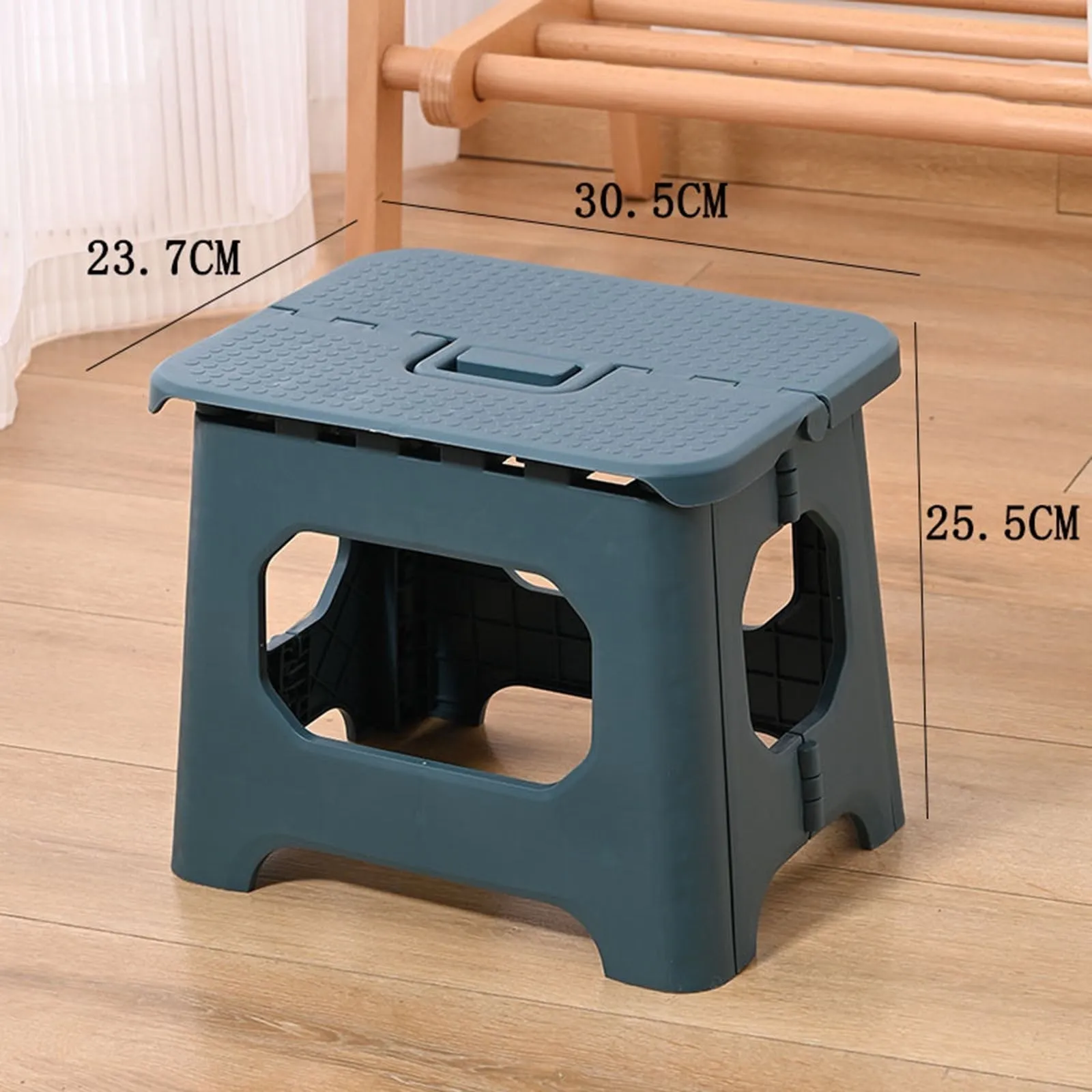 WHLBF Folding Stool Outdoor Portable Heavy Duty Plastic Non-Slip Chair for Camping Hiking Fishing BBQ Foldable Step Stool Collapsible Stool