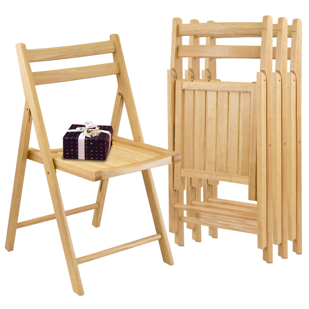 Wood Folding Chair (Set of 4) Winsome