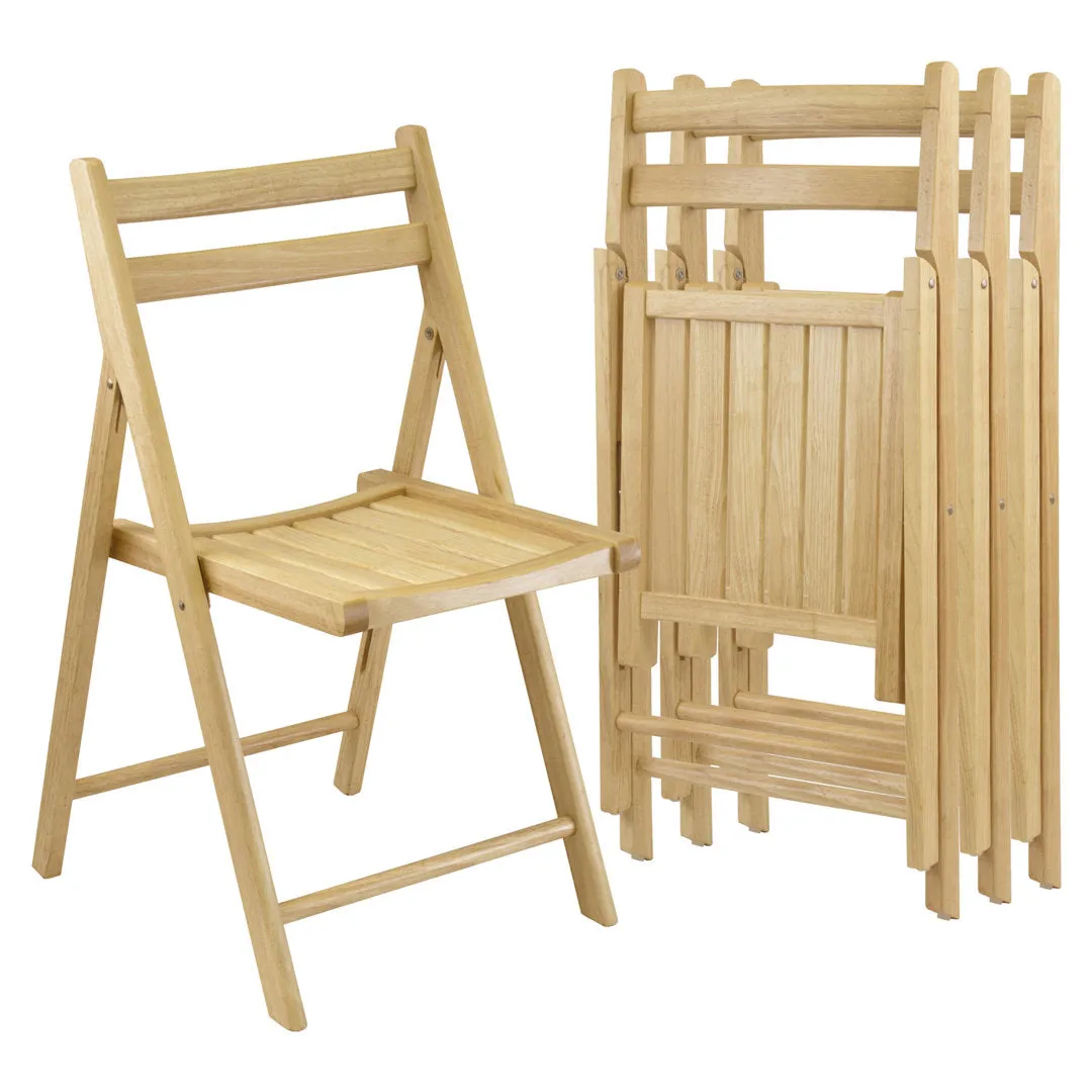 Wood Folding Chair (Set of 4) Winsome