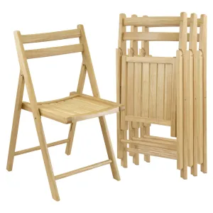 Wood Folding Chair (Set of 4) Winsome