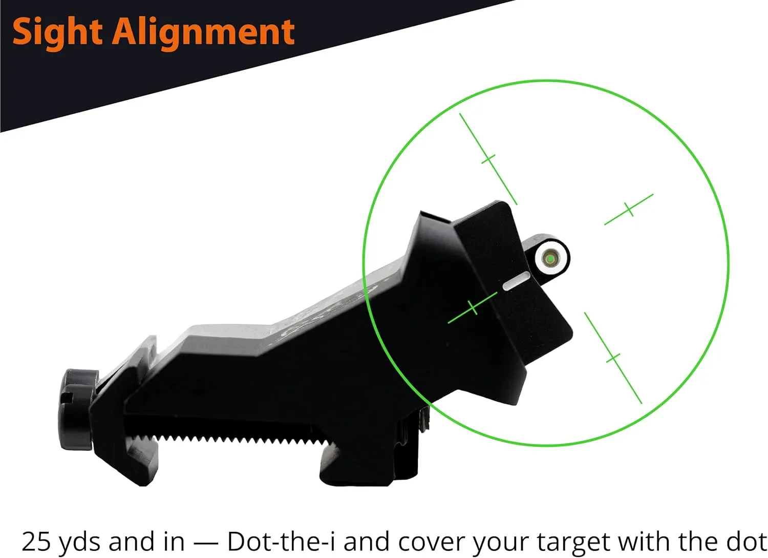 XS SIGHTS XTI2 45° Offset Iron Sights, Front Glow in The Dark for Tactical Applications, Ambidextrous, Durable