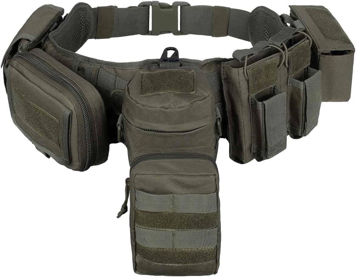 YAKEDA Tactical Battle Belt Duty Belt Law Enforcement Utility Belt Police Belt Set 5 PCS
