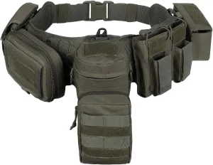 YAKEDA Tactical Battle Belt Duty Belt Law Enforcement Utility Belt Police Belt Set 5 PCS