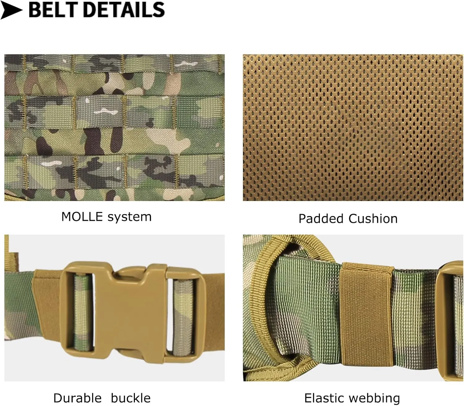 YAKEDA Tactical Battle Belt Duty Belt Law Enforcement Utility Belt Police Belt Set 5 PCS