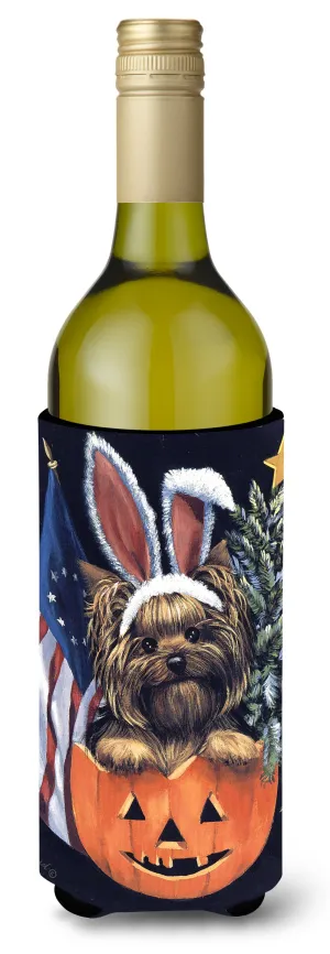 Yorkie for All Seasons Wine Bottle Hugger PPP3124LITERK