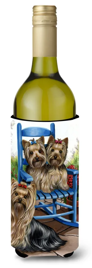 Yorkie Patio Sweethearts Wine Bottle Hugger PPP3242LITERK