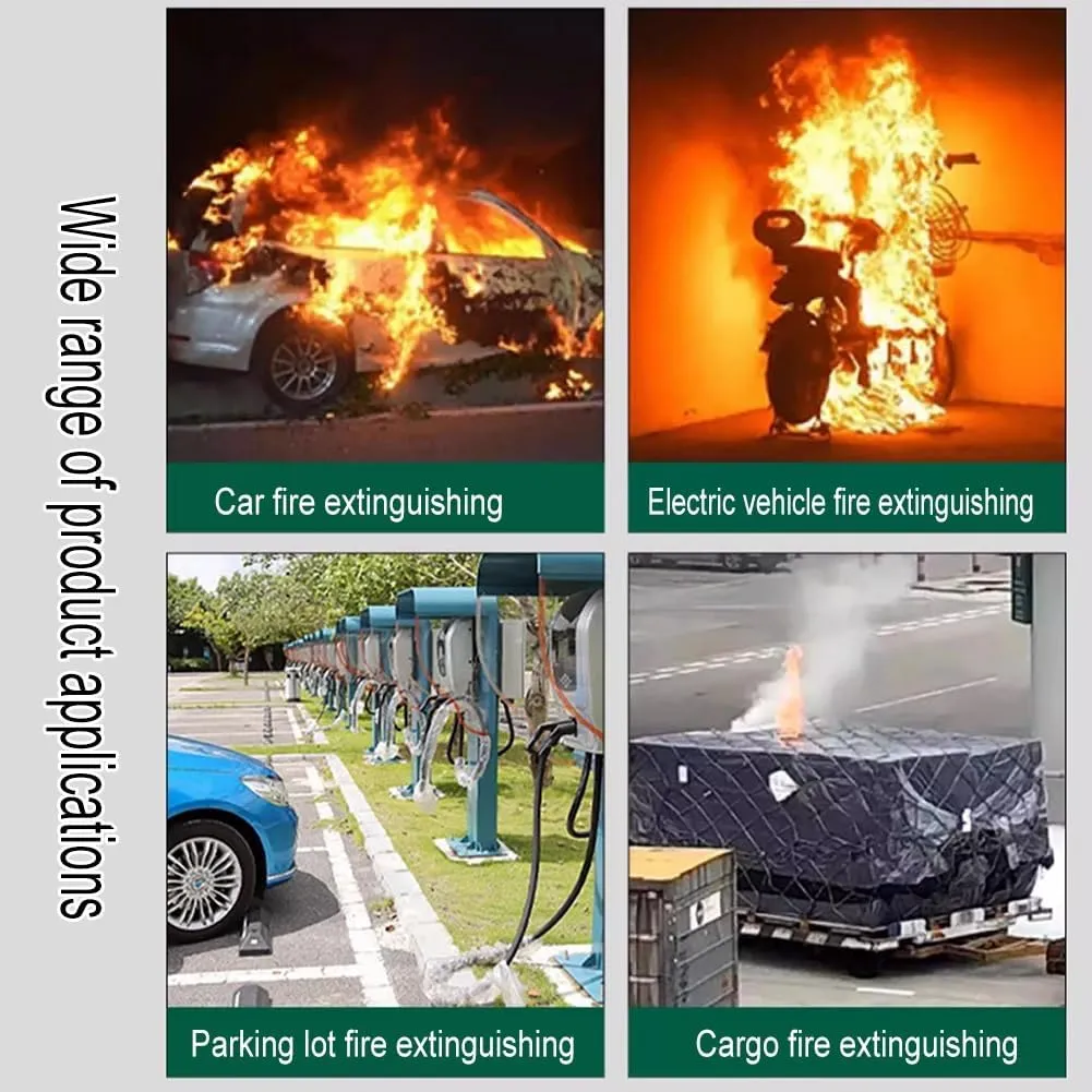 zktoermn Large Emergency Fibreglass Blanket, Isolate and Extinguish Small Fires, for Electric Vehicle Truck, with Carry Bag(26.3 * 32.9ft/8 * 10m)